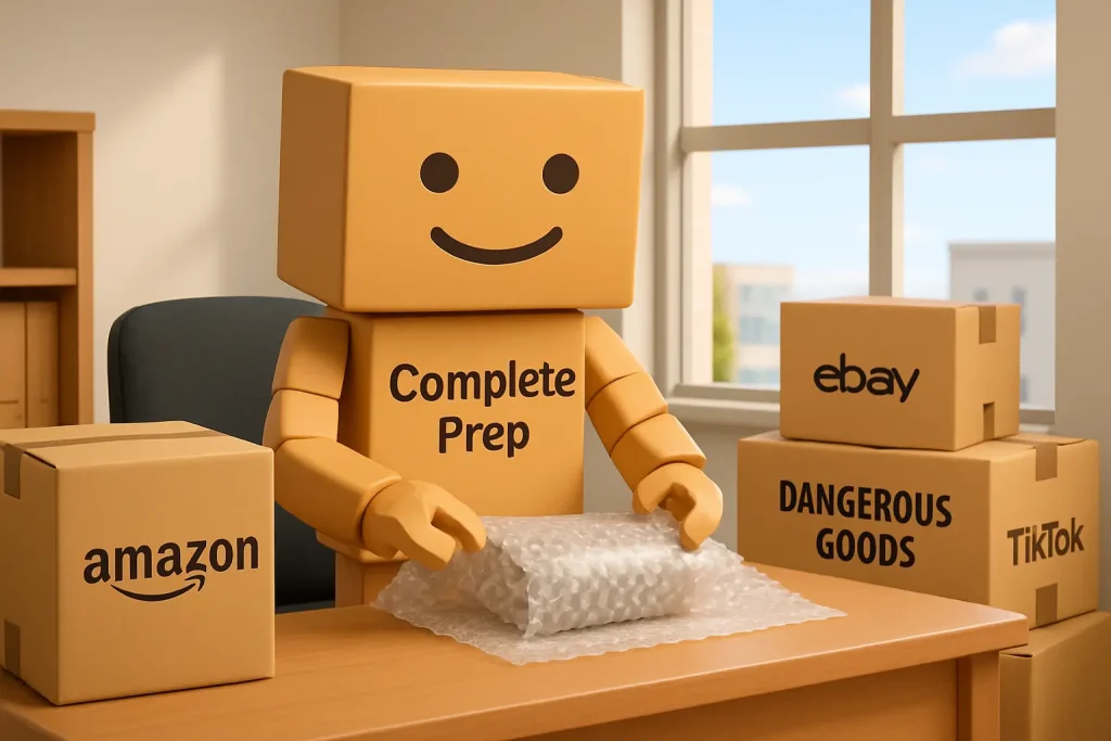 Bubble wrapping fragile goods